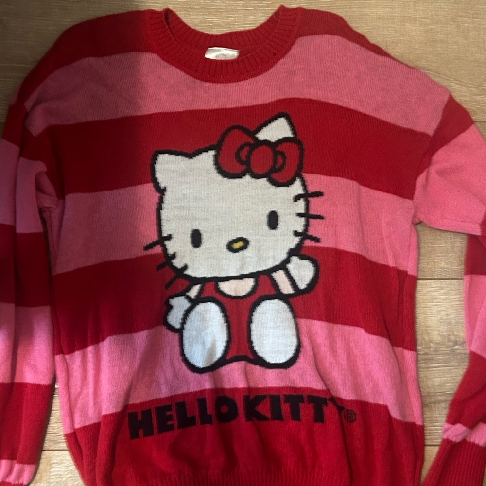 Hello Kitty red and pink women’s sweater